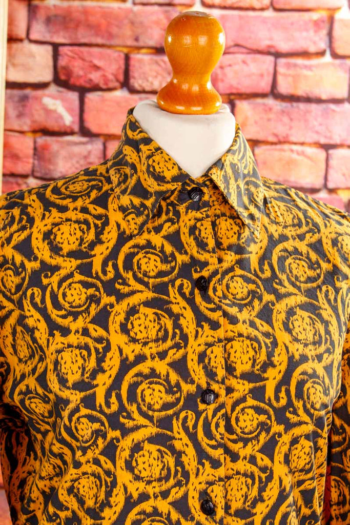 Vintage VERSACE CLASSIC Bluse gold