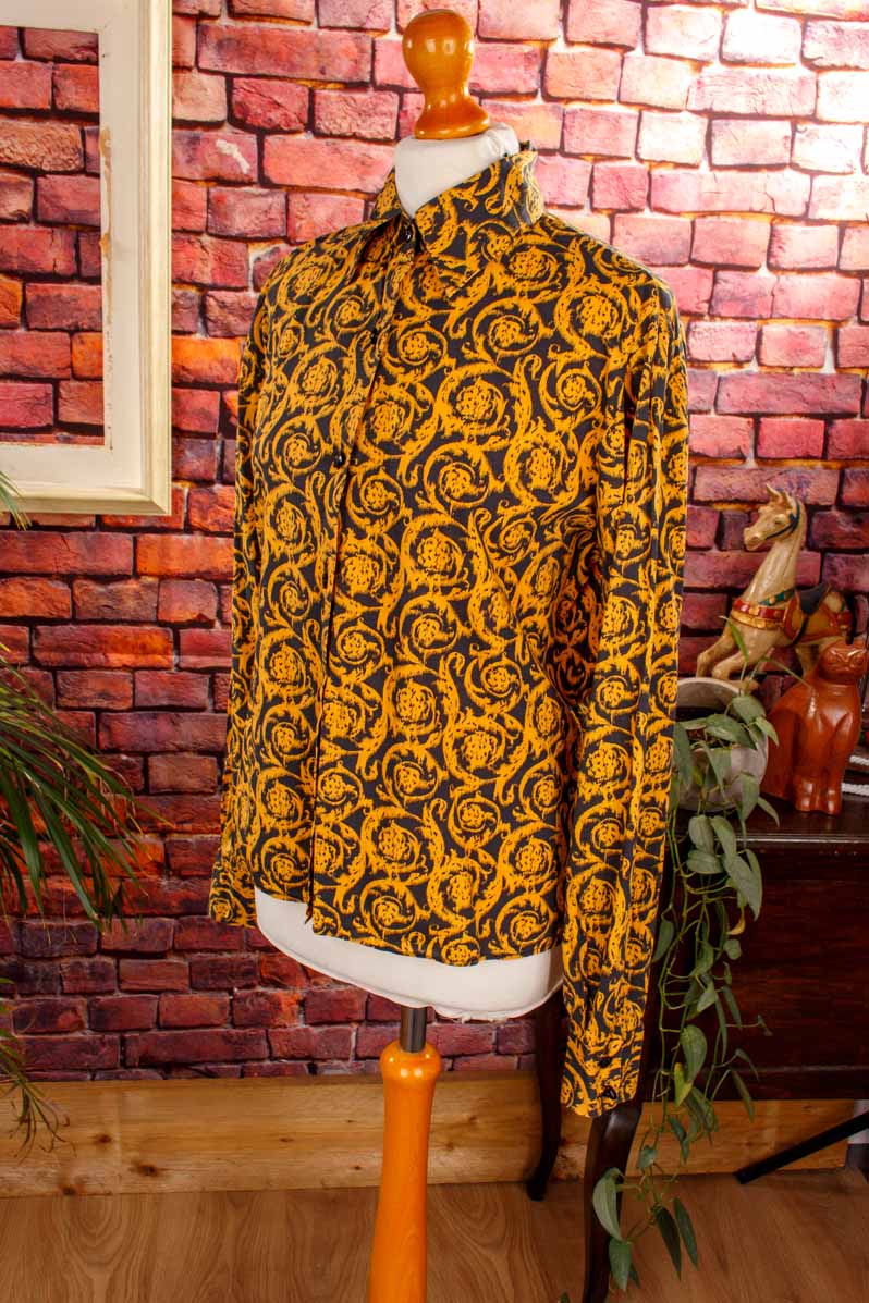 Vintage VERSACE CLASSIC Bluse gold
