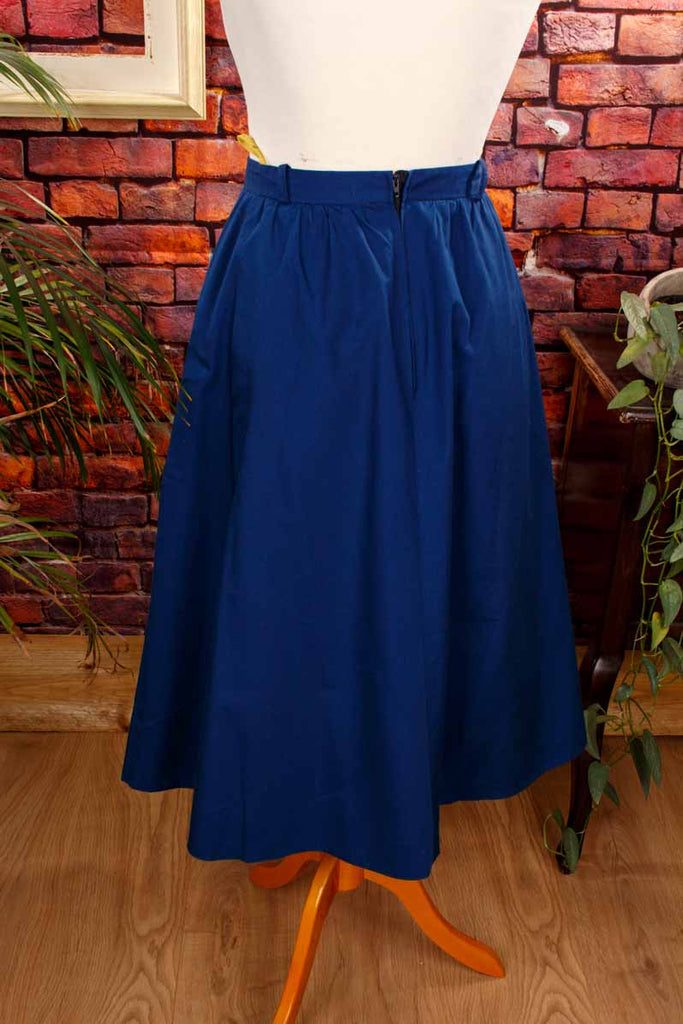 Baumwollrock blau weiß