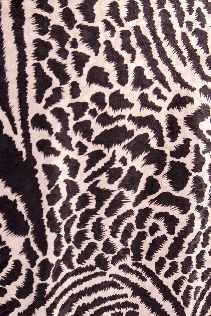 YSL Seidenjacquard Bluse Tiermuster