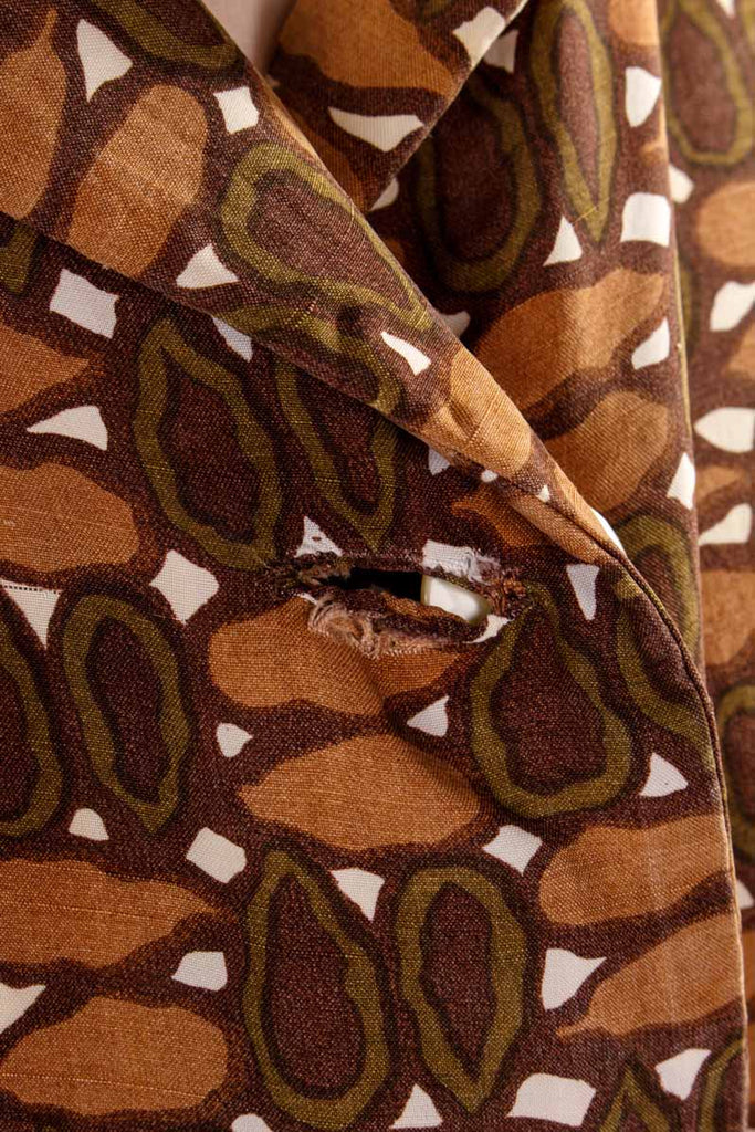 Rockabella Bluse braun Muster