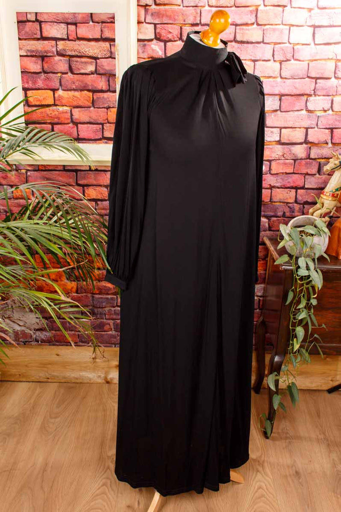 Jean Muir Kleid schwarz Viskose