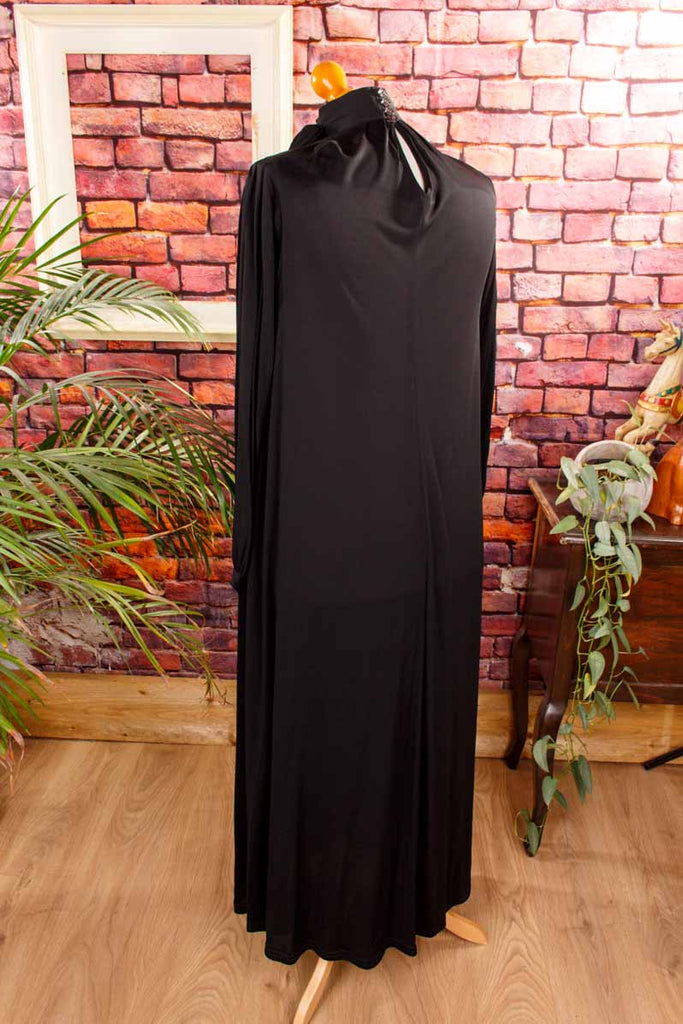 Jean Muir Kleid schwarz Viskose