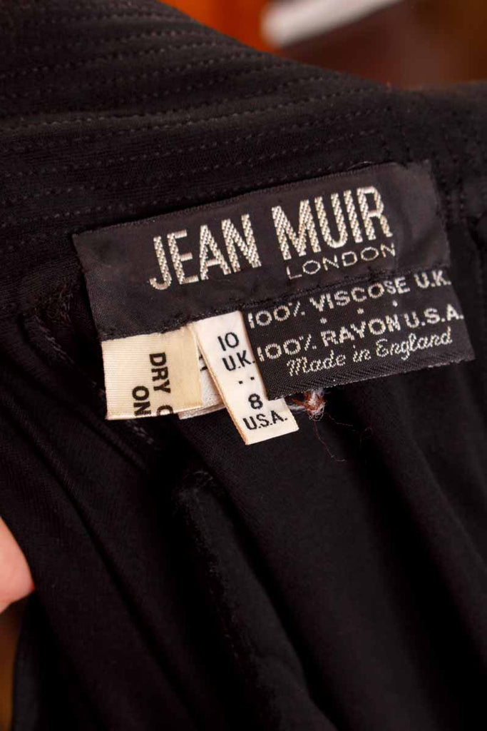 Jean Muir Kleid schwarz Viskose