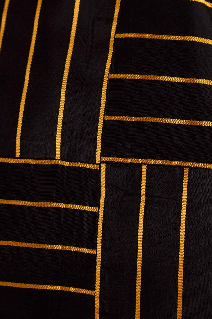 40s Top schwarz gold Streifen