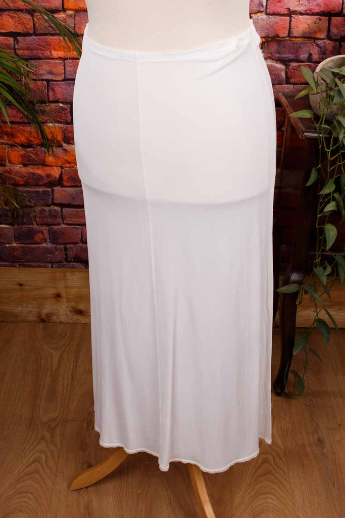 Vintage Unterrock lang weiß