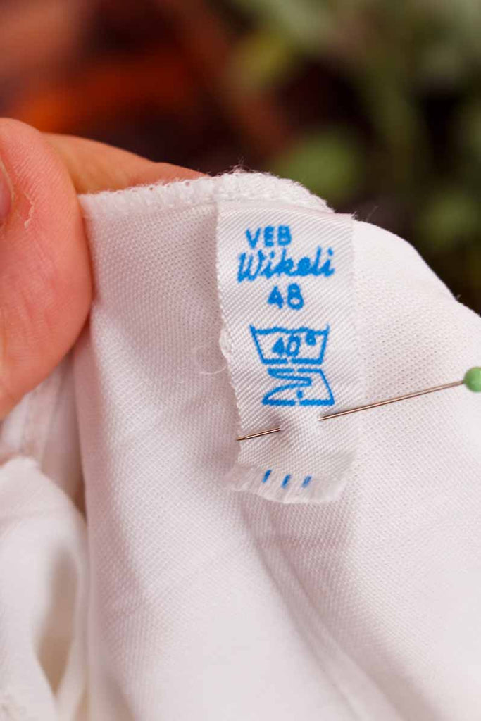 Vintage Unterrock lang weiß