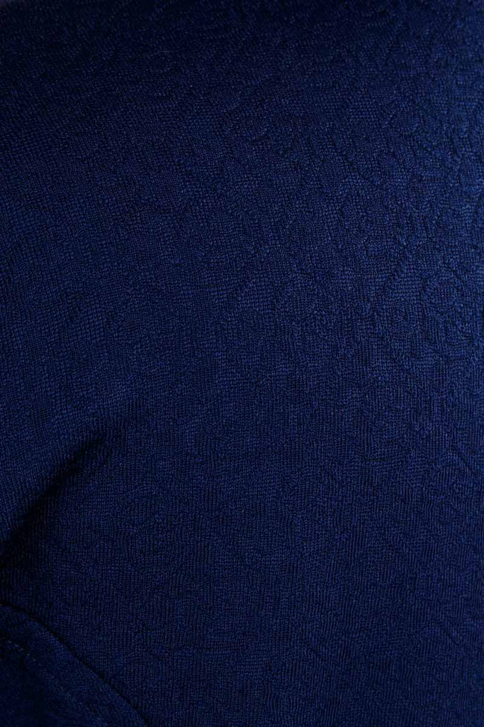 70s Schlager DDR Kleid blau