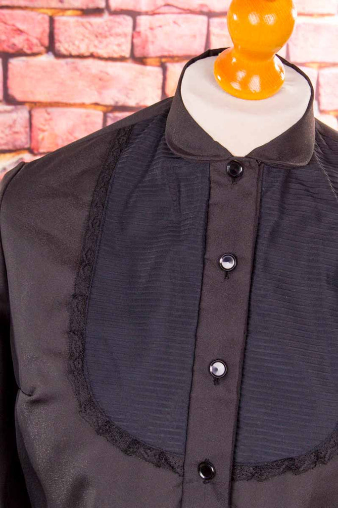 Rockabella Bluse schwarz Gothic