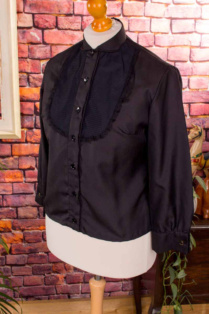 Rockabella Bluse schwarz Gothic