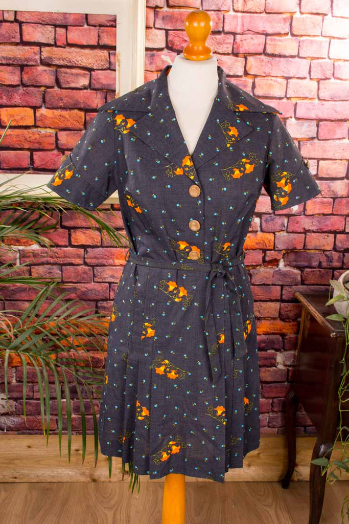 60s Disco Minikleid Megakragen