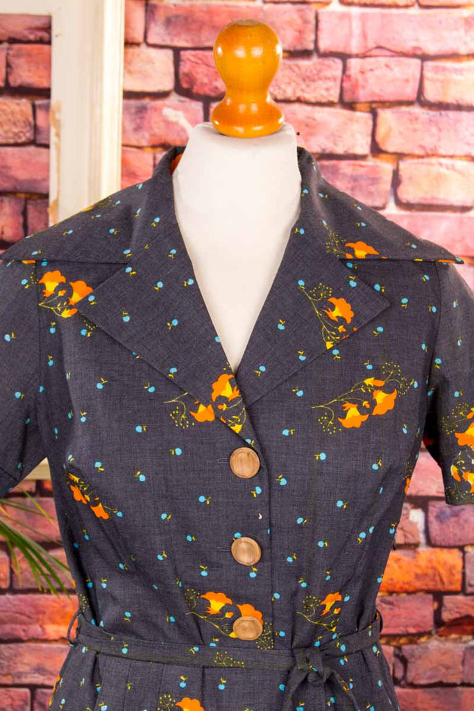 60s Disco Minikleid Megakragen