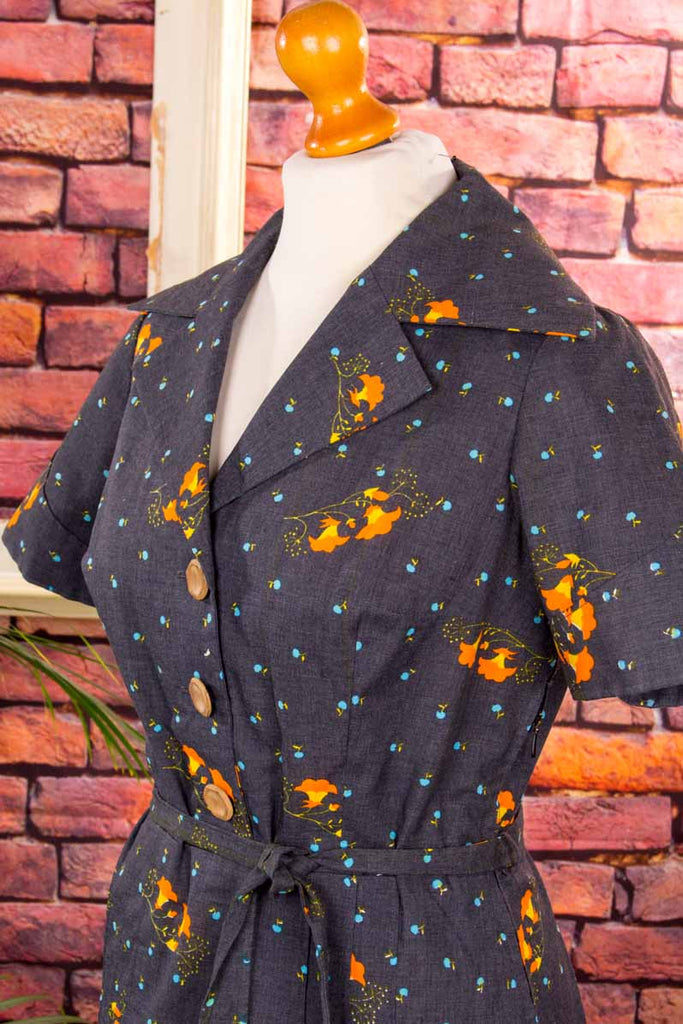 60s Disco Minikleid Megakragen