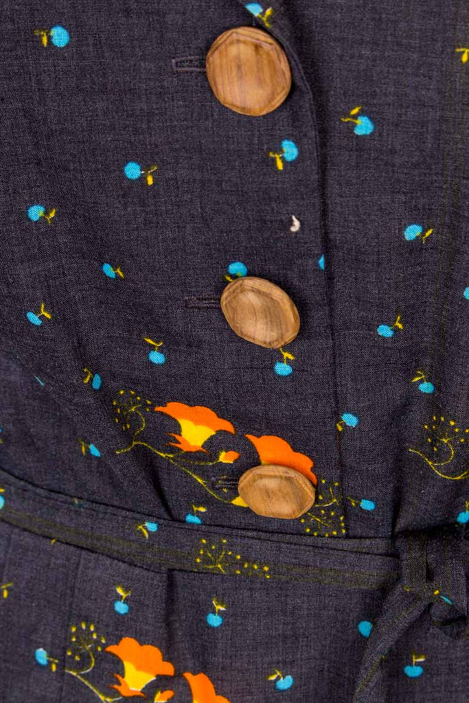 60s Disco Minikleid Megakragen