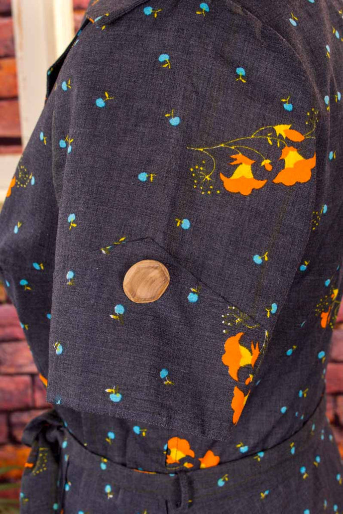 60s Disco Minikleid Megakragen