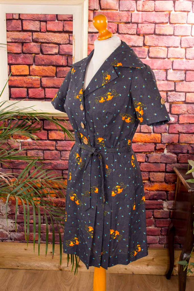 60s Disco Minikleid Megakragen