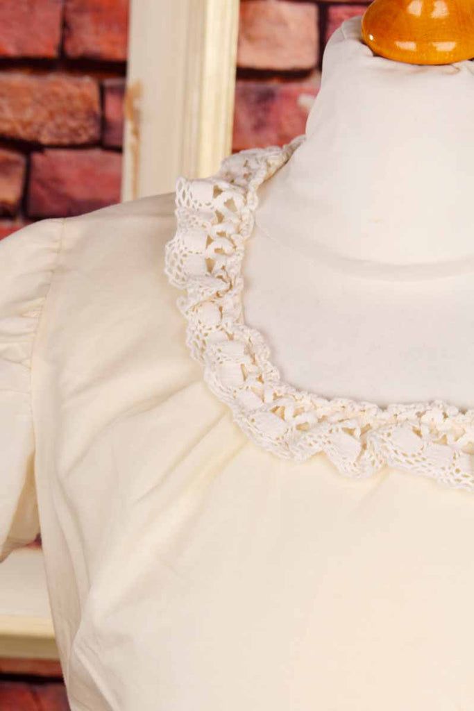 Dirndl Bluse creme Spitze