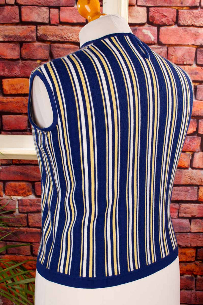60s Strick Top Streifen