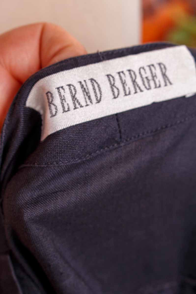 Leinen Bluse anthrazit