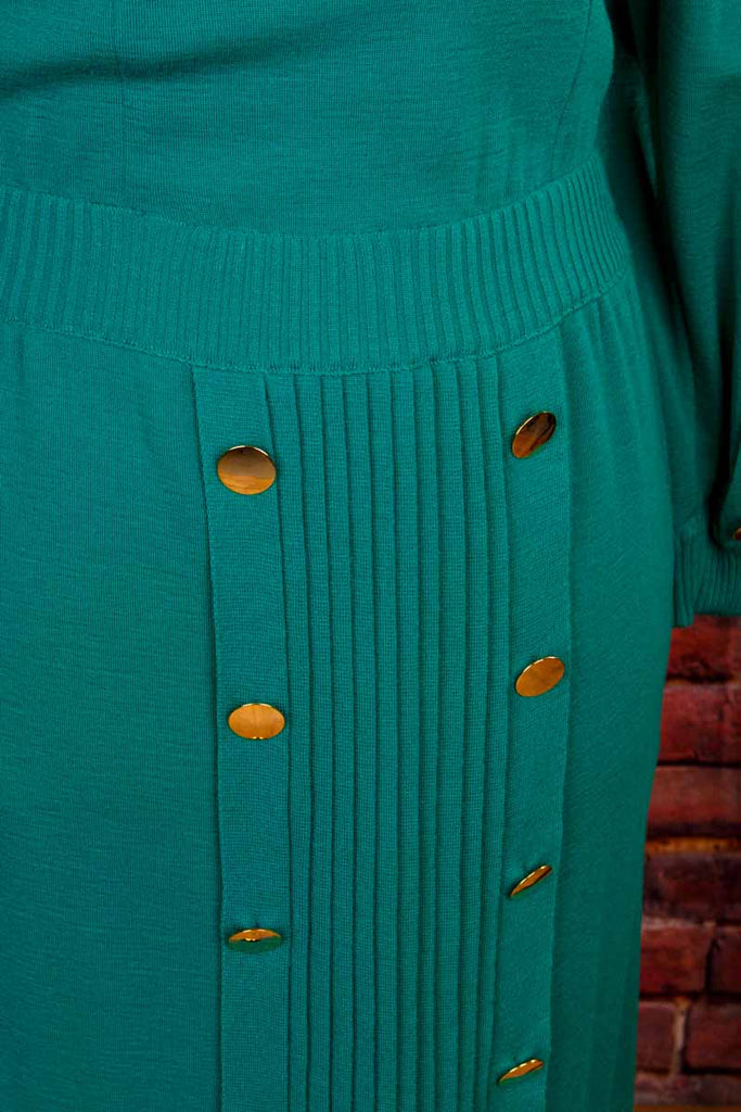 AVAGOLF Strickkleid grün Wolle