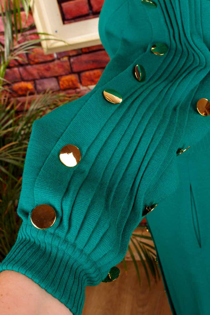 AVAGOLF Strickkleid grün Wolle