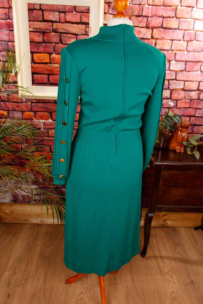 AVAGOLF Strickkleid grün Wolle