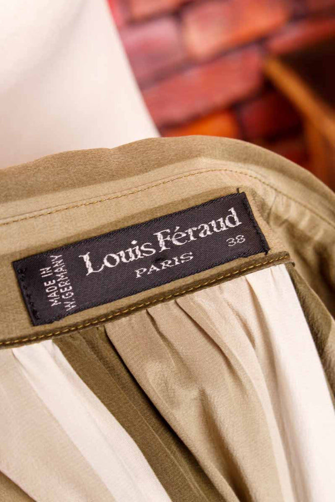 Louis Féraud Seidenkleid Streifen