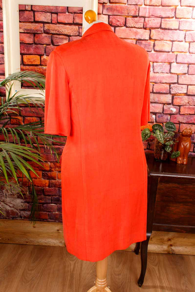 Powerdress orange gold Seide