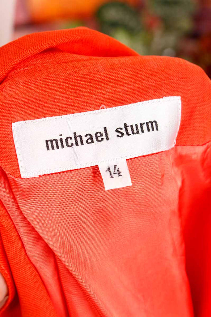 Powerdress orange gold Seide