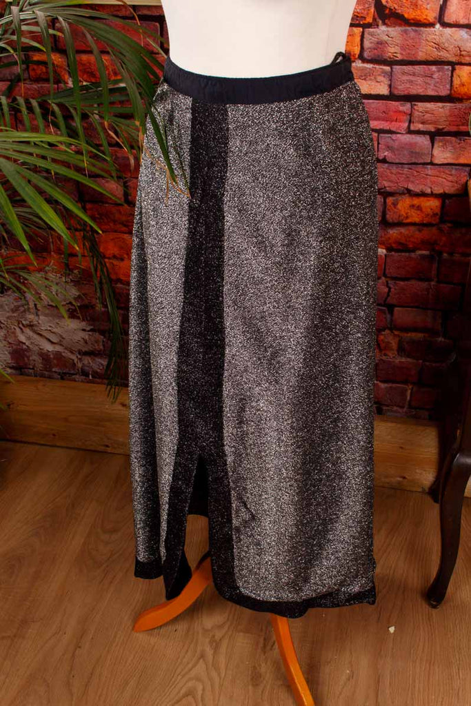 70s Glitzerrock silber