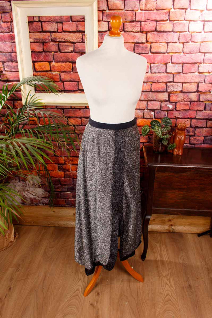 70s Glitzerrock silber