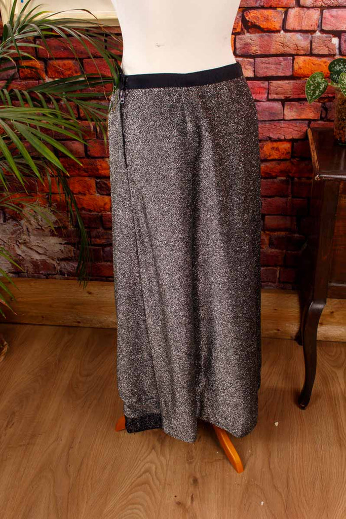 70s Glitzerrock silber