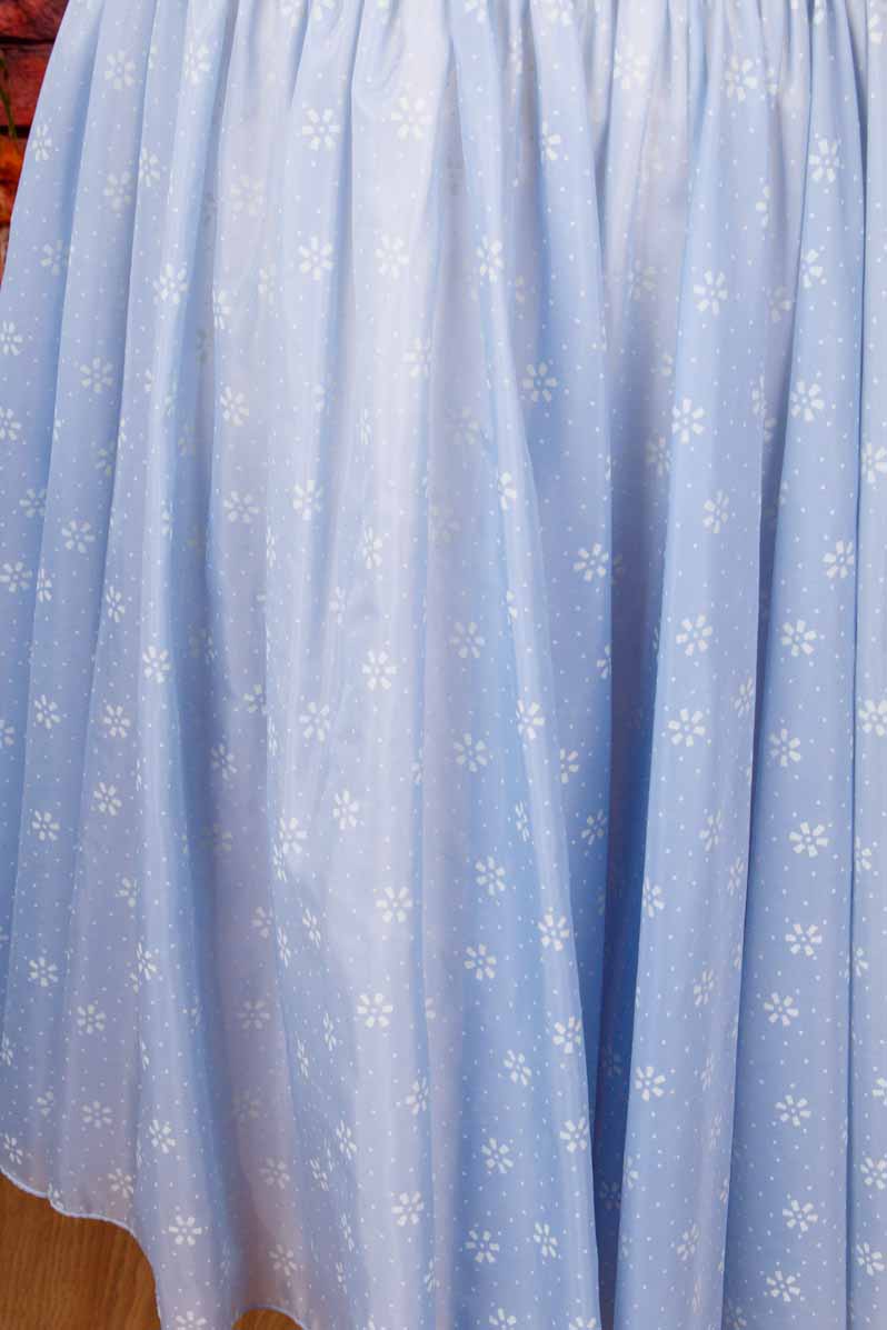 50s Sommerkleid blau