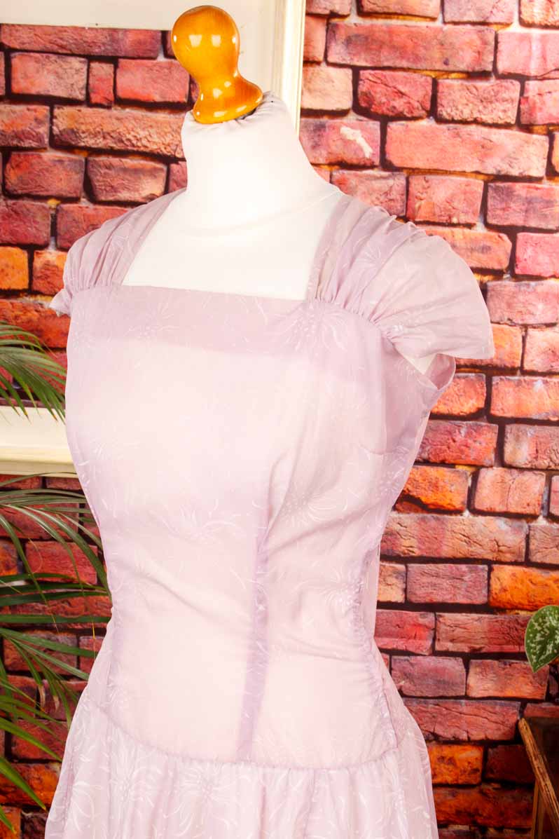 50s Sommerkleid rosa