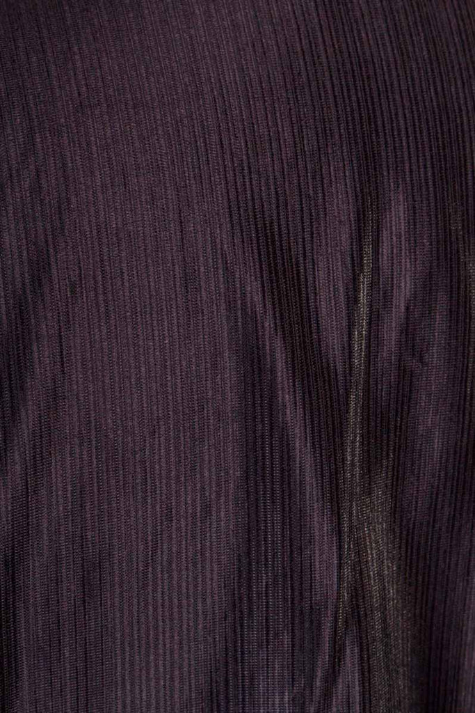 VEB Nylon Bluse schwarz Glanz