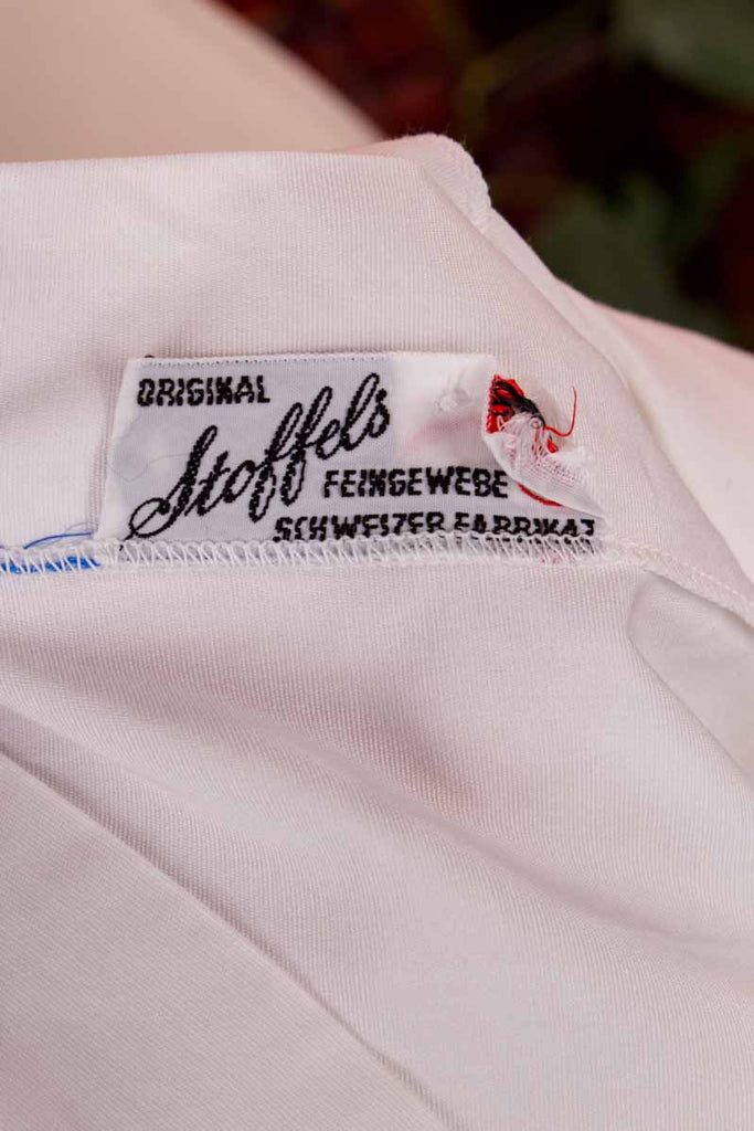 Baumwollbluse weiß + Spitze