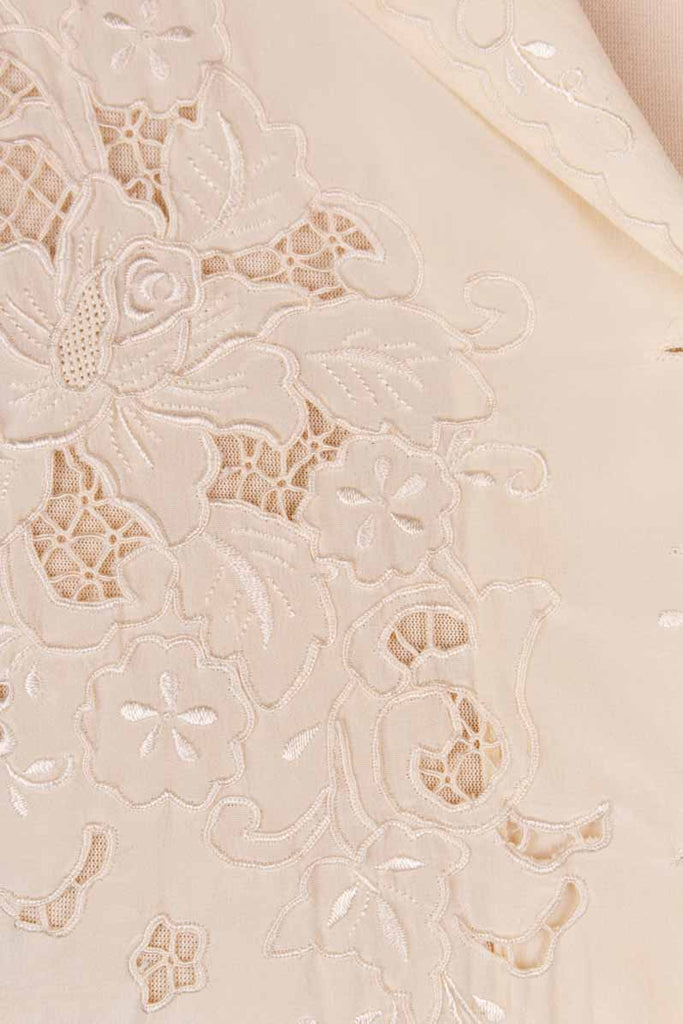 elegante Seidenbluse Lochmuster