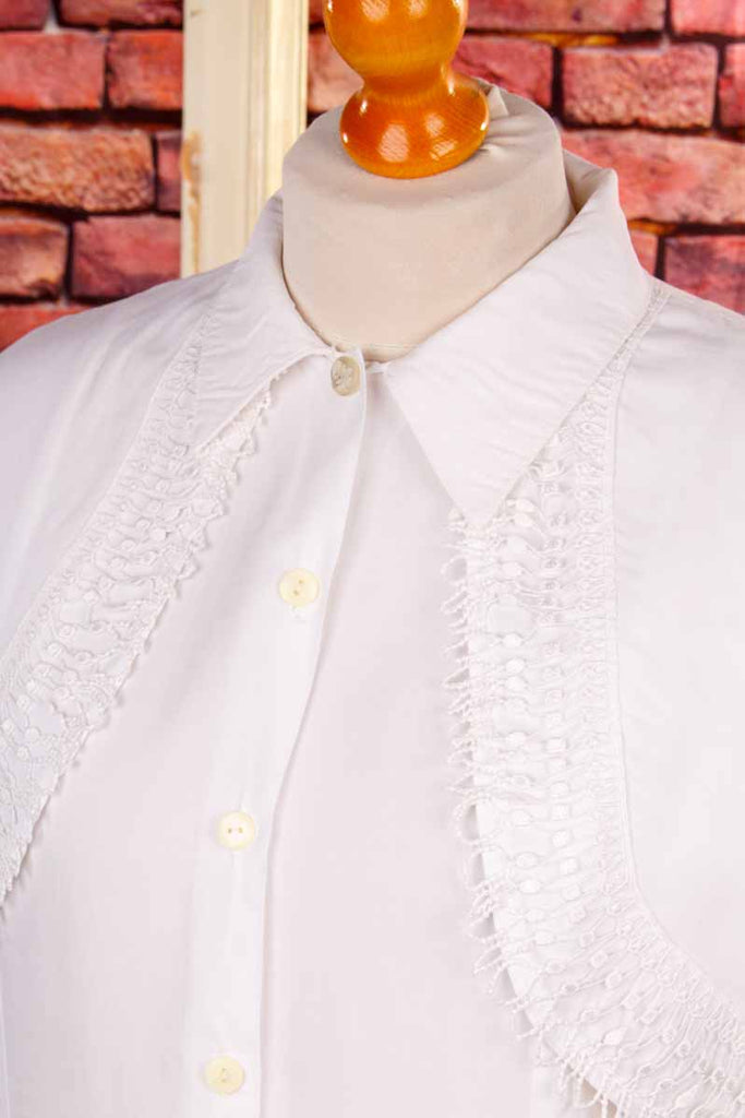Vintage Bluse weiß Lagenlook