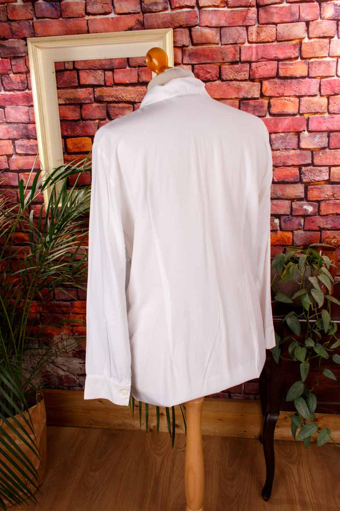 Vintage Bluse weiß Lagenlook