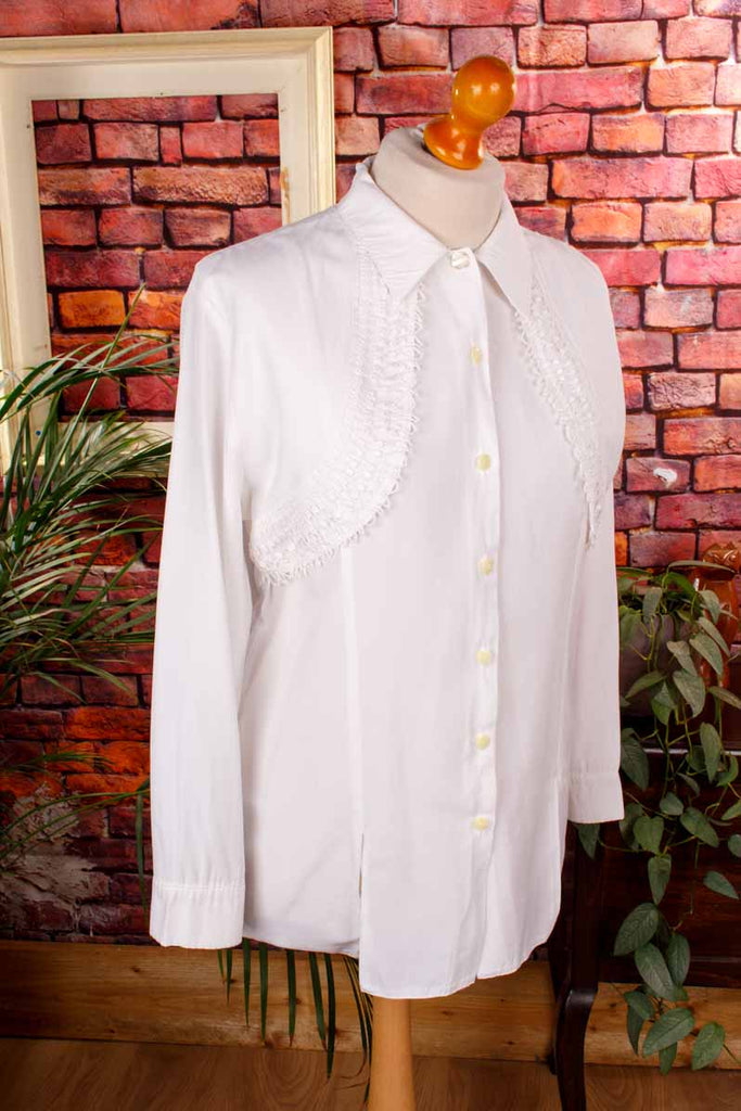 Vintage Bluse weiß Lagenlook