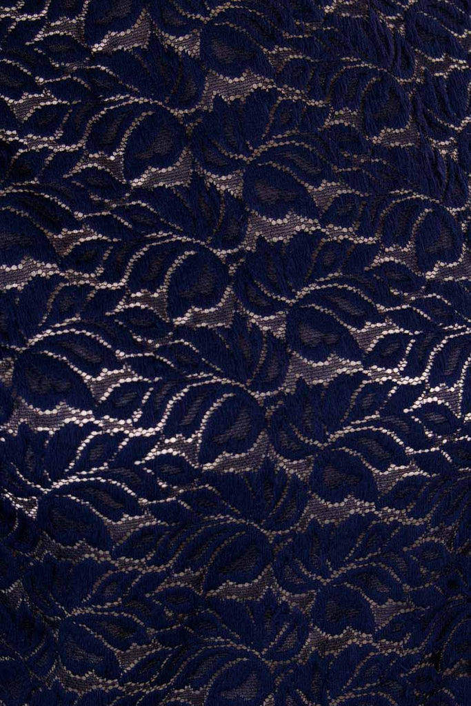 Spitzenbluse marineblau