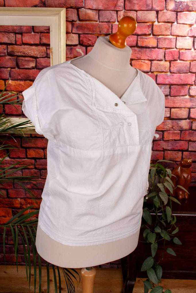 80er Jahre Top weiß