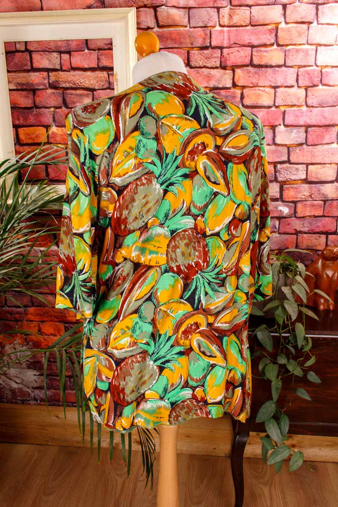 Viskose Top Früchtemuster