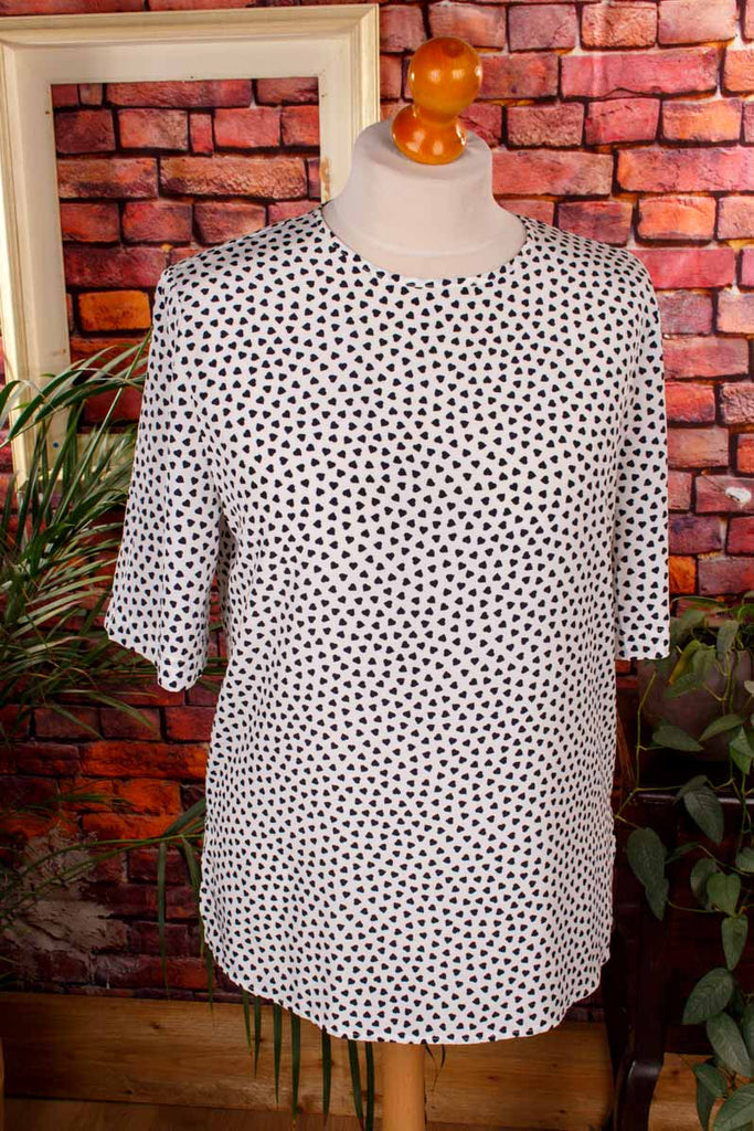 Süße Herzchen Bluse Top