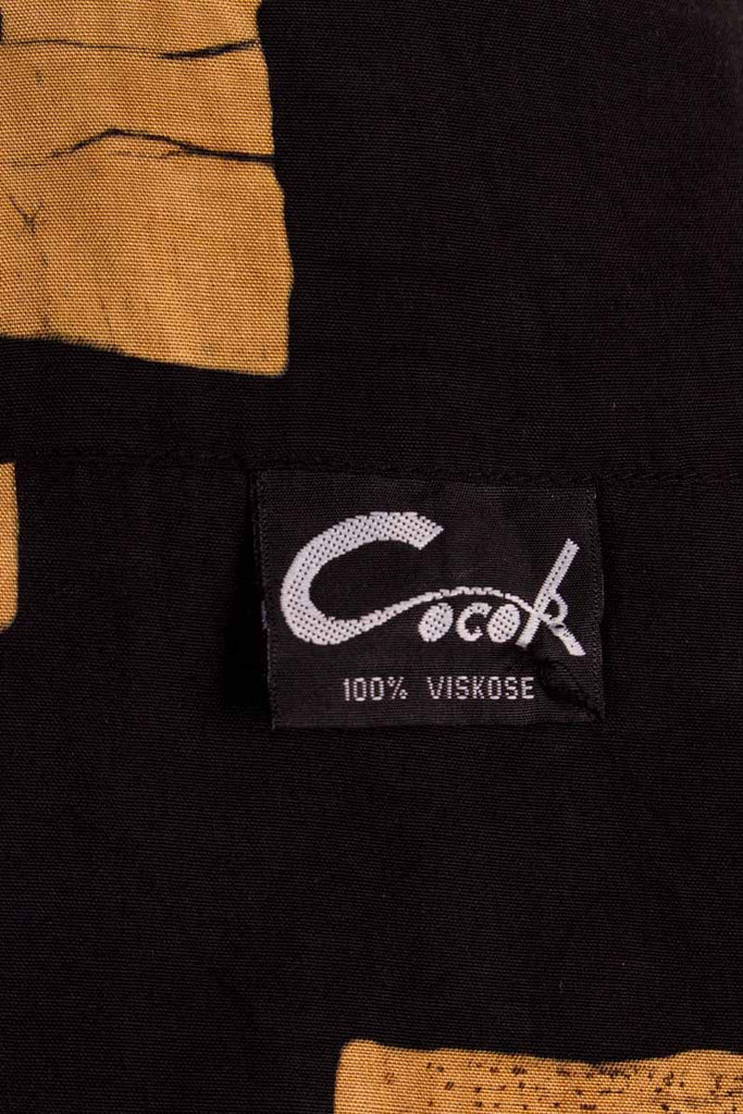 Wickelbluse schwarz beige