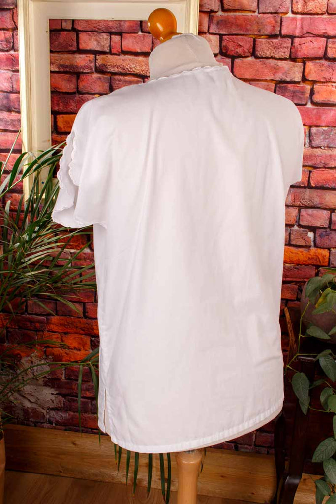 Boho Bluse weiß bestickt