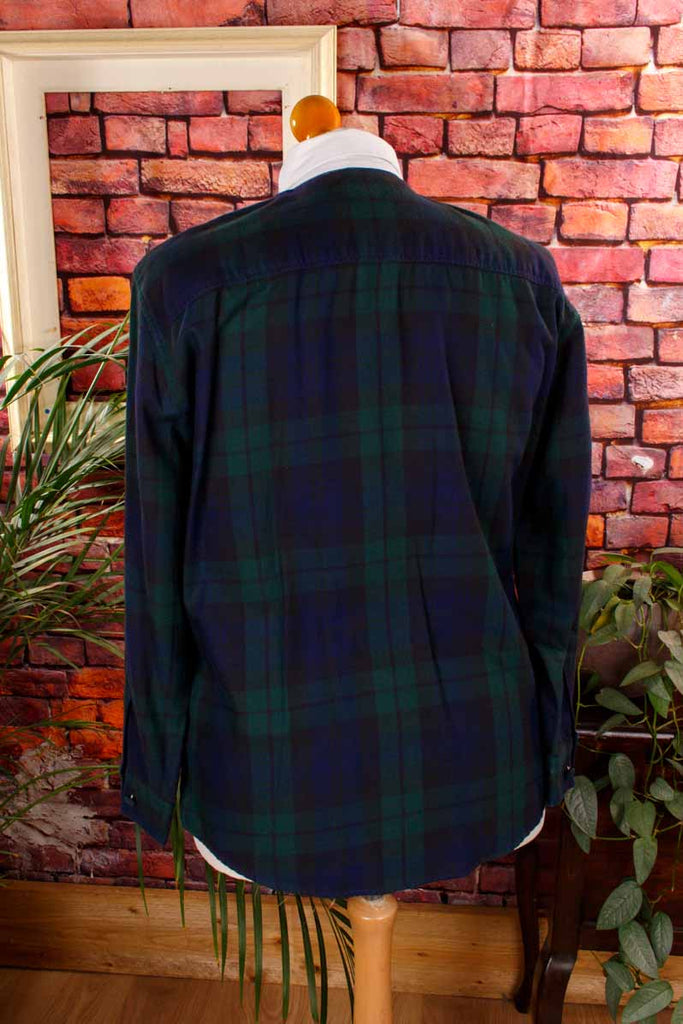 elegante Smokingbluse kariert