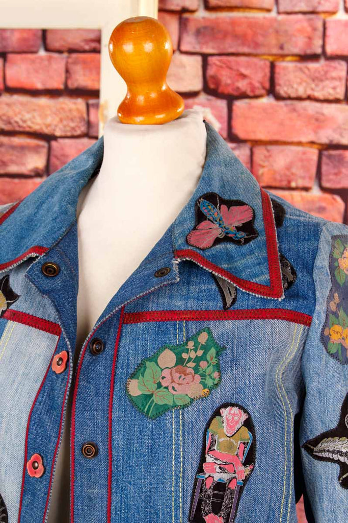 Roberto Cavalli Patchwork Denimjacke