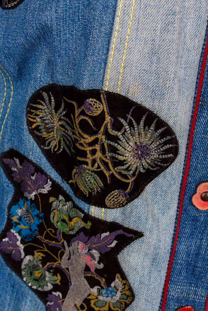 Roberto Cavalli Patchwork Denimjacke