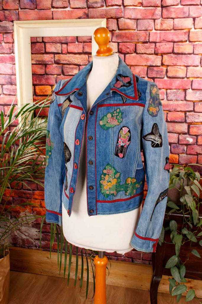 Roberto Cavalli Patchwork Denimjacke